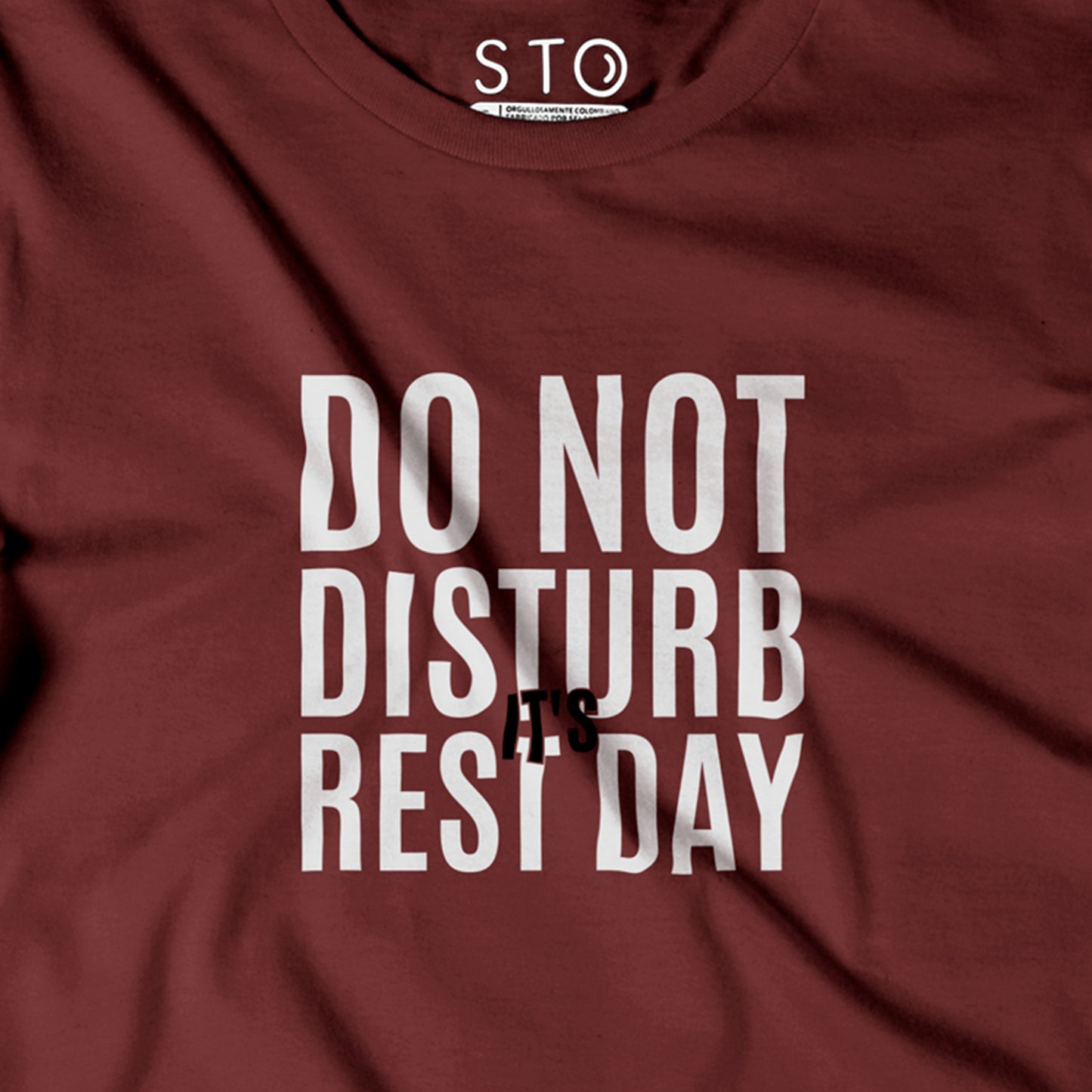 Camiseta Estampada Hombre | Do Not Disturb It's Rest Day