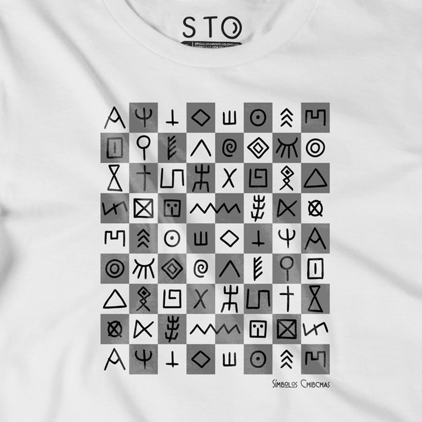 Camiseta Estampada Hombre | Símbolos Chibchas