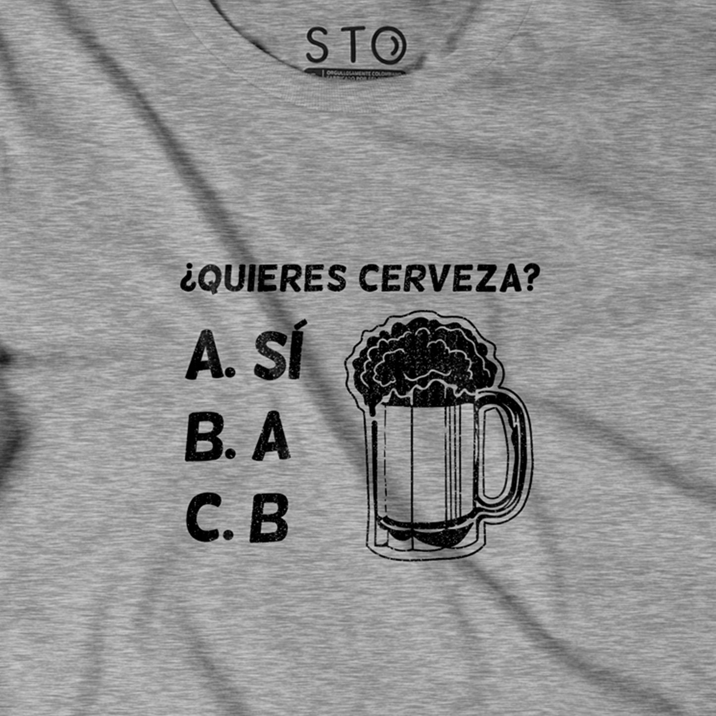 Camiseta Estampada Hombre | ¿Quieres Cerveza?