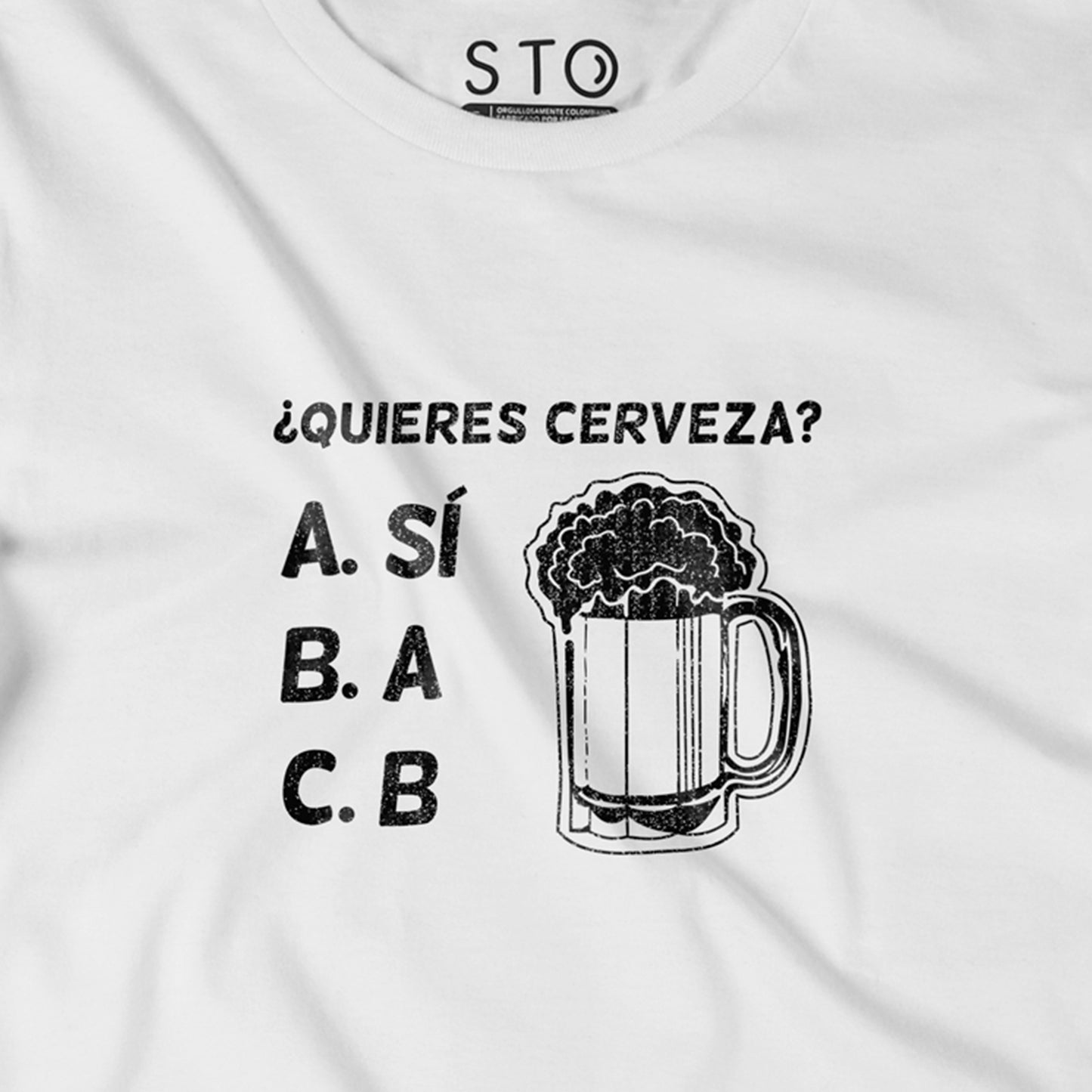 Camiseta Estampada Hombre | ¿Quieres Cerveza?