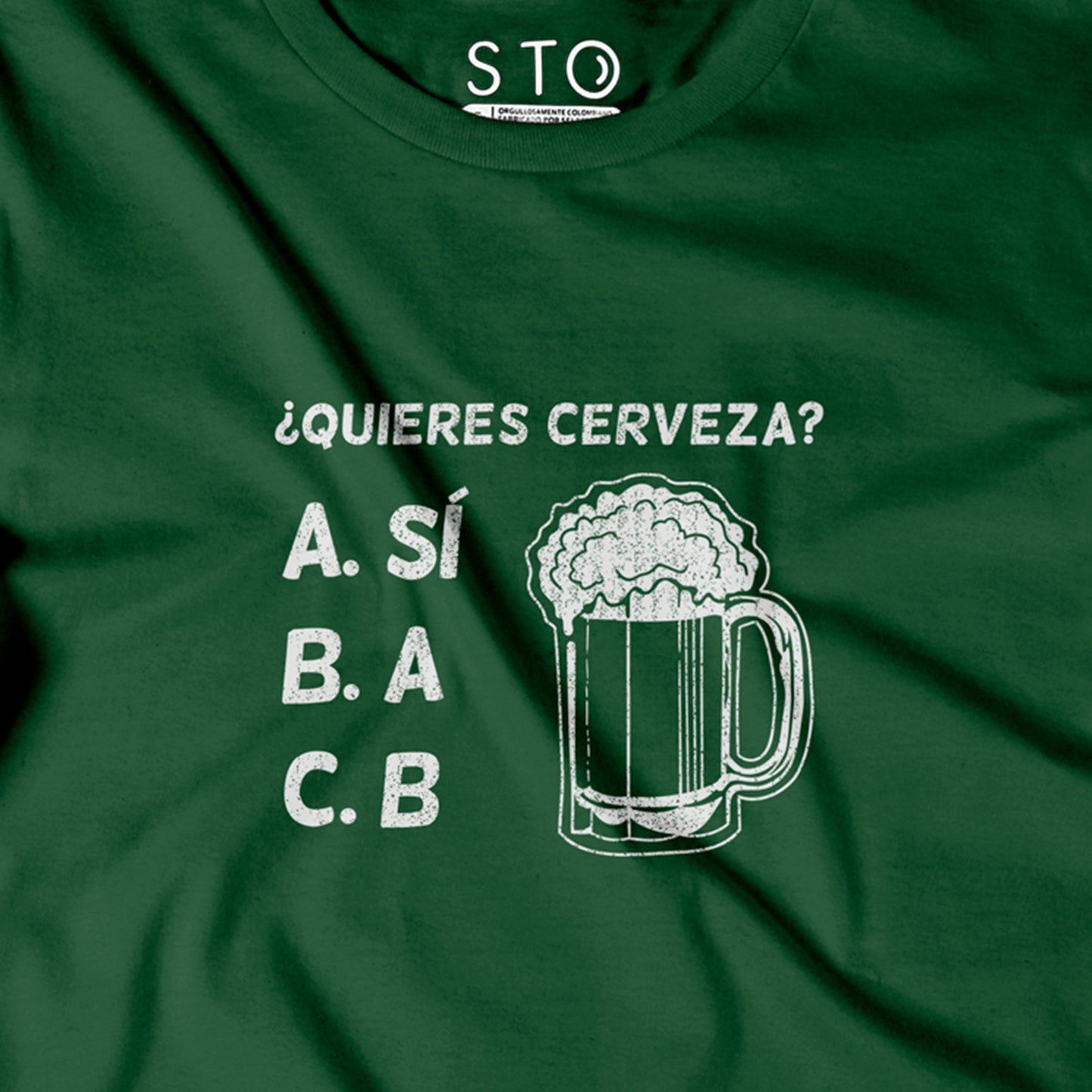 Camiseta Estampada Hombre | ¿Quieres Cerveza?