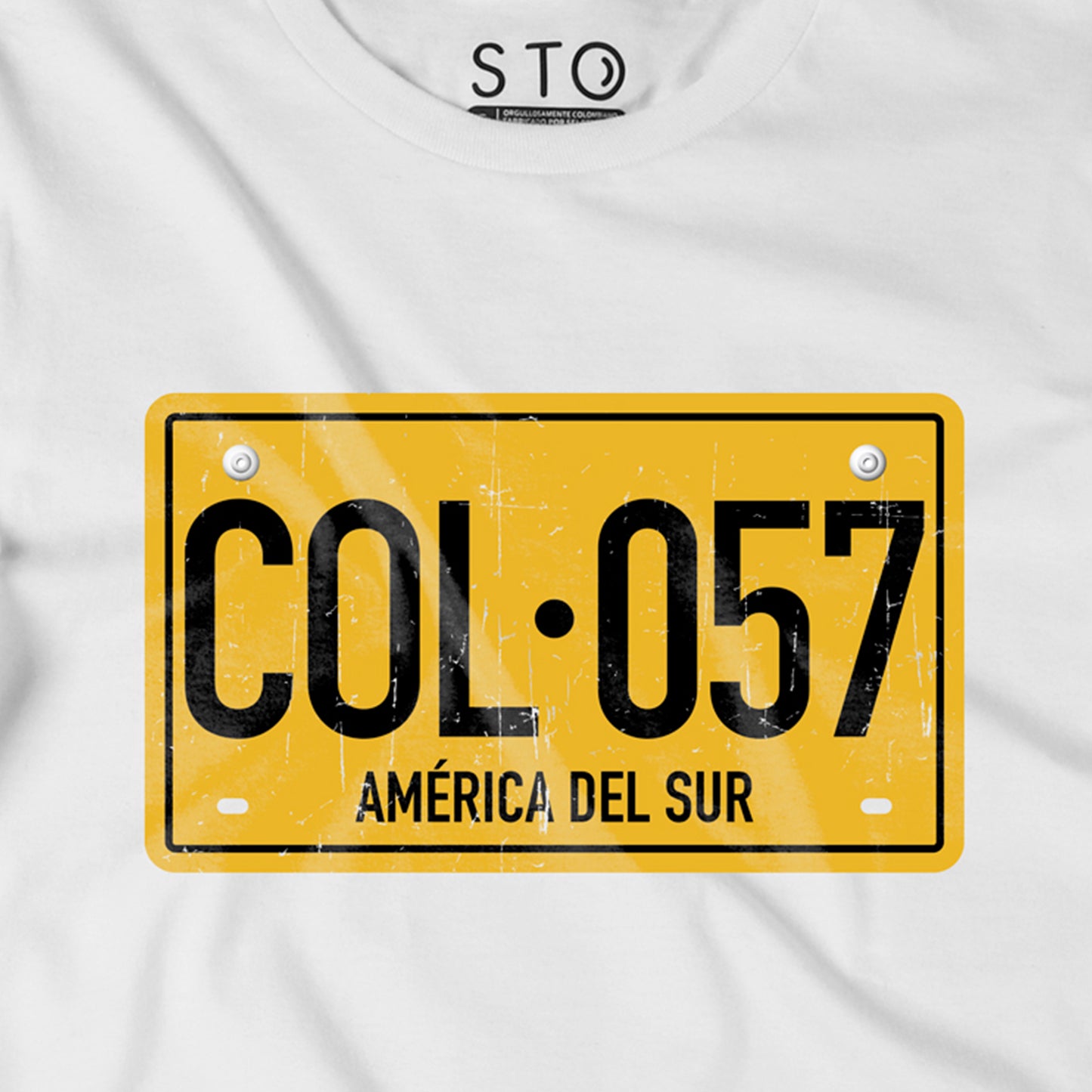 Camiseta Estampada Hombre | Placa Colombia