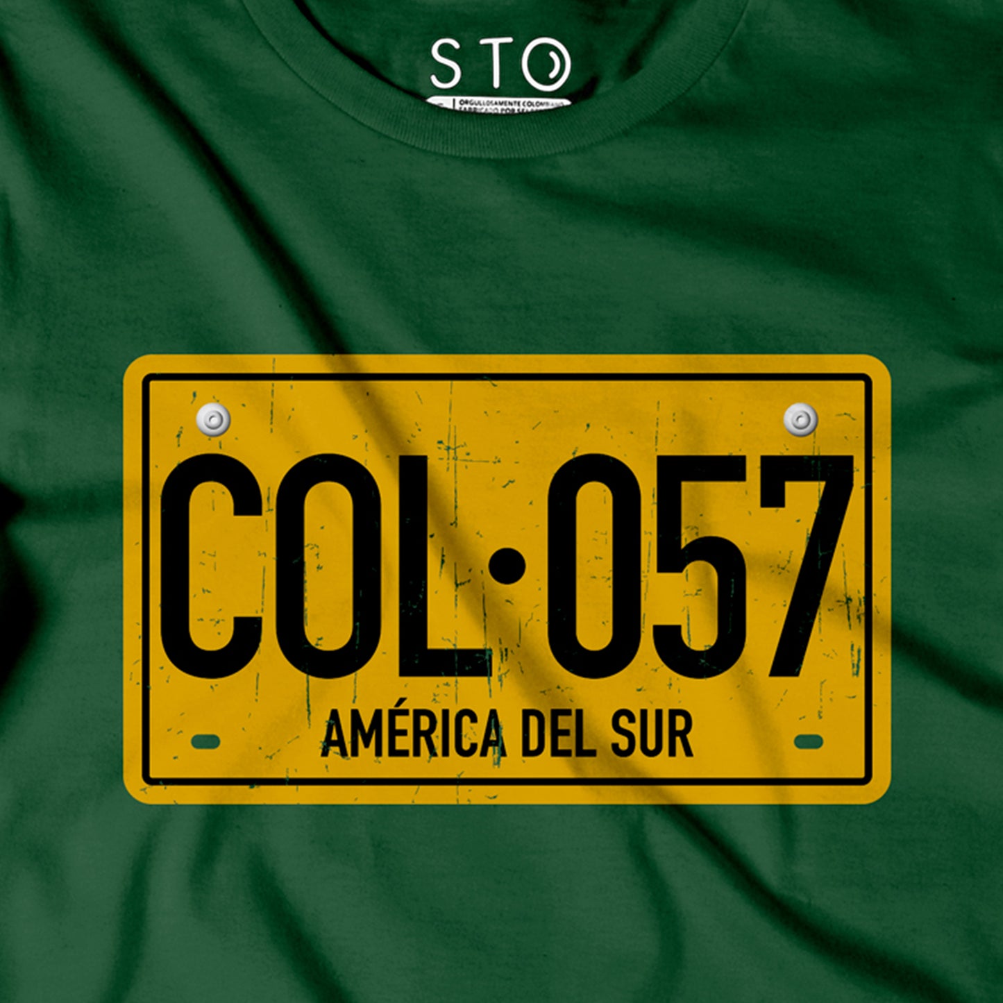 Camiseta Estampada Hombre | Placa Colombia