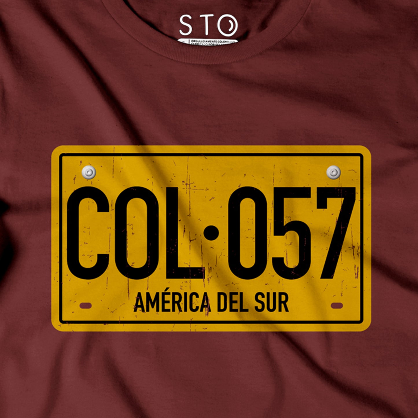 Camiseta Estampada Hombre | Placa Colombia