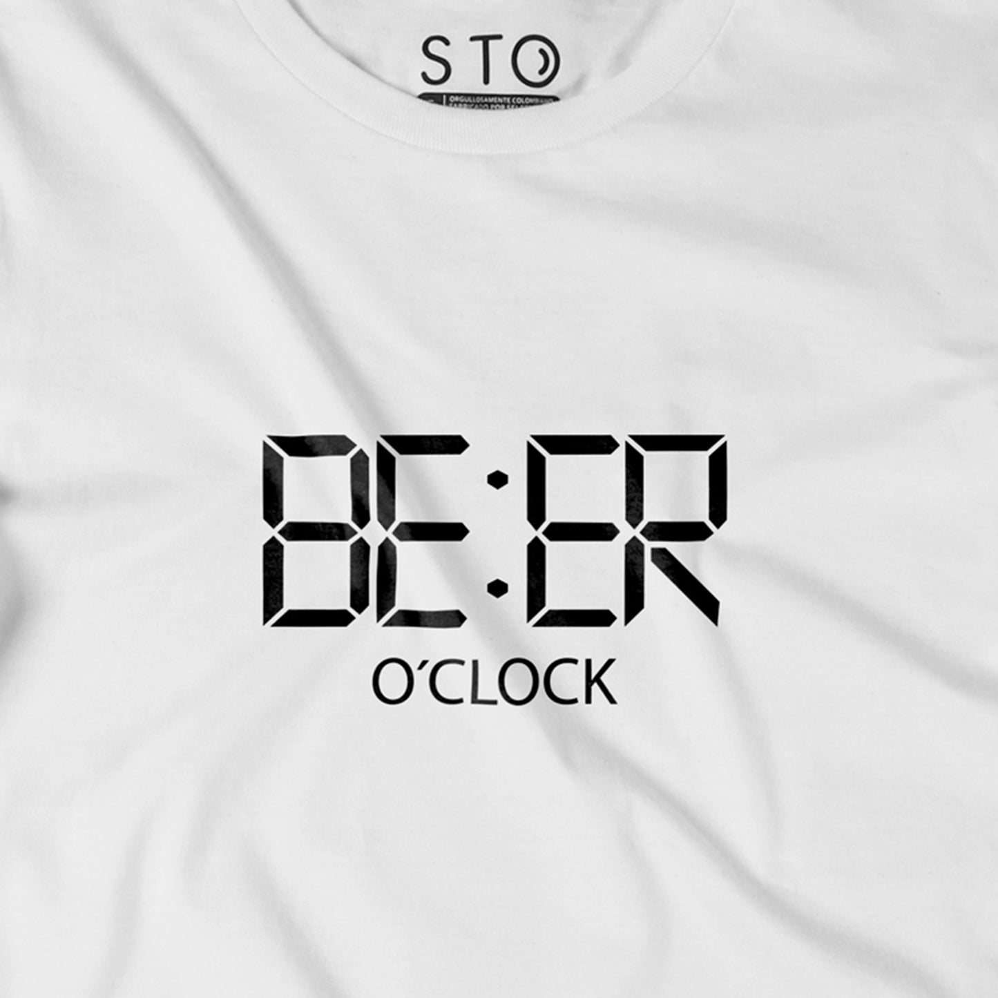Camiseta Estampada Hombre | Beer O'Clock