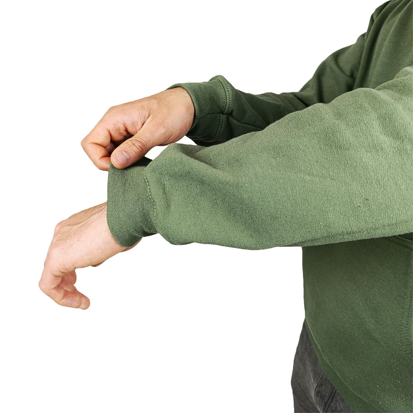 Hoodie Hombre | Verde Militar