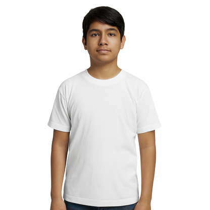 Camiseta Niño Acanalada | Cuello Redondo | 3170