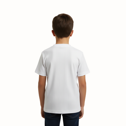 Camiseta Niño Acanalada | Cuello V | 3344