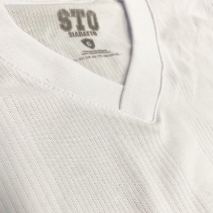 COMBO X2 | Camiseta Niño Acanalada Cuello V|3344