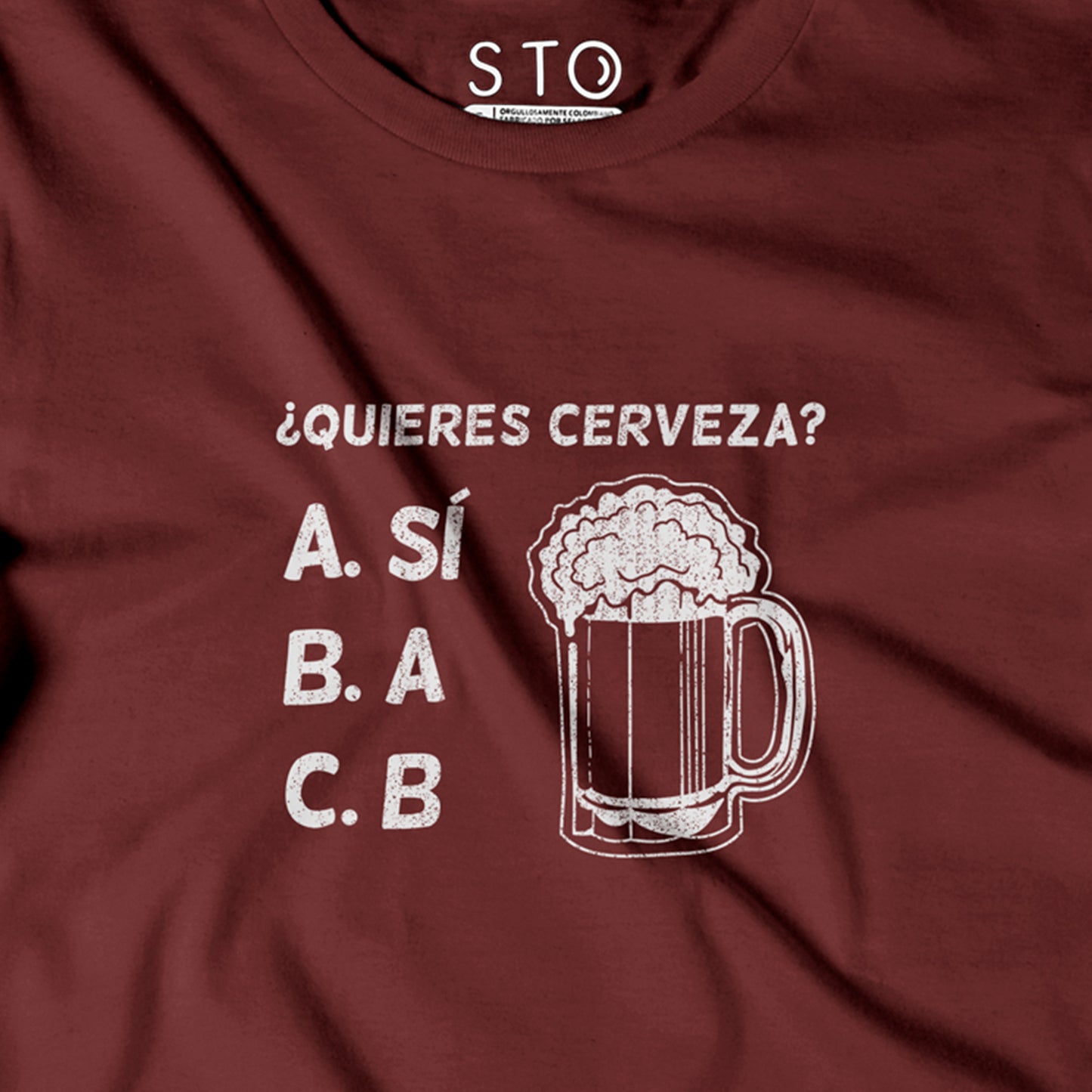 Camiseta Estampada Hombre | ¿Quieres Cerveza?