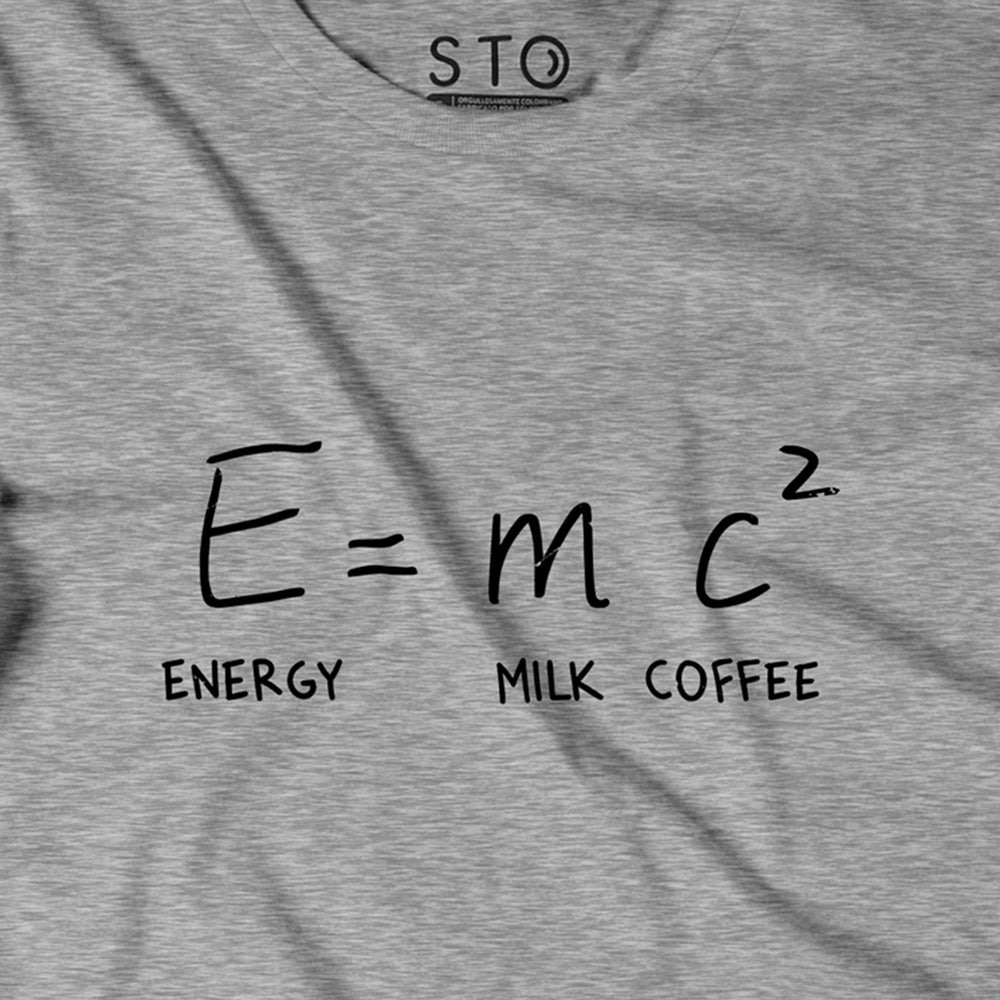 Camiseta Estampada Hombre| E=mc^2