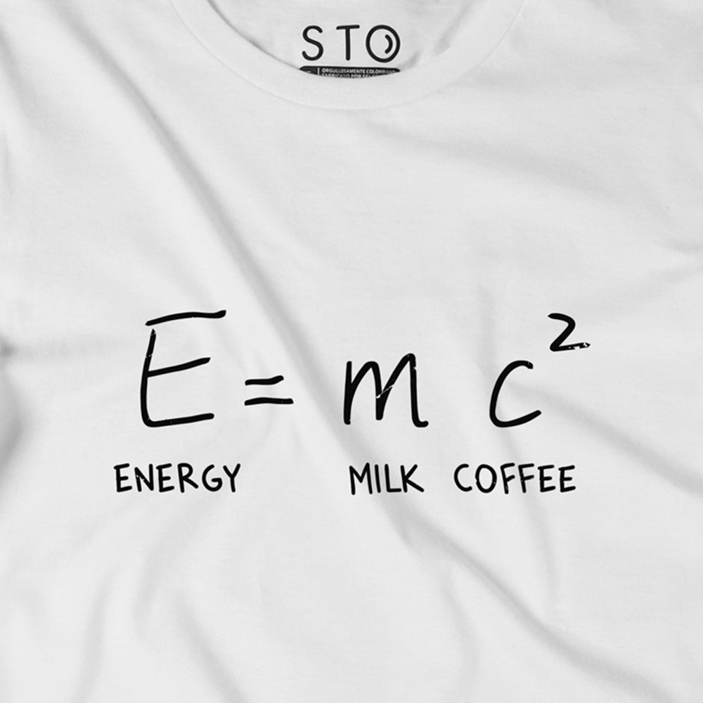 Camiseta Estampada Hombre| E=mc^2