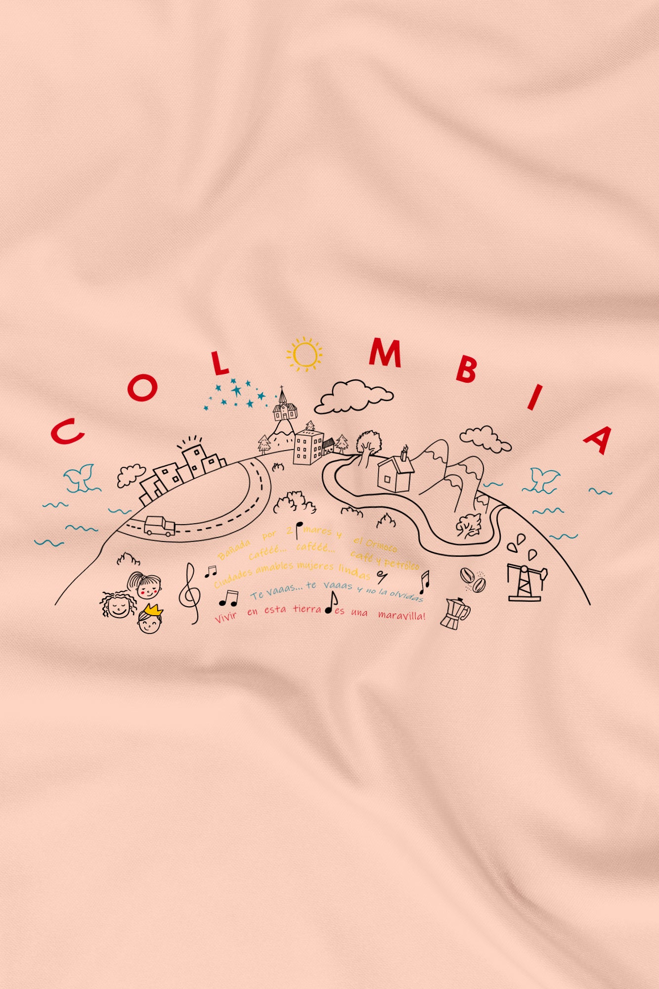 Camiseta Estampada Mujer | Paisaje