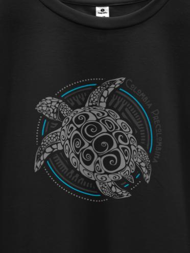 Camiseta Estampada Mujer | Tortuga Precolombina