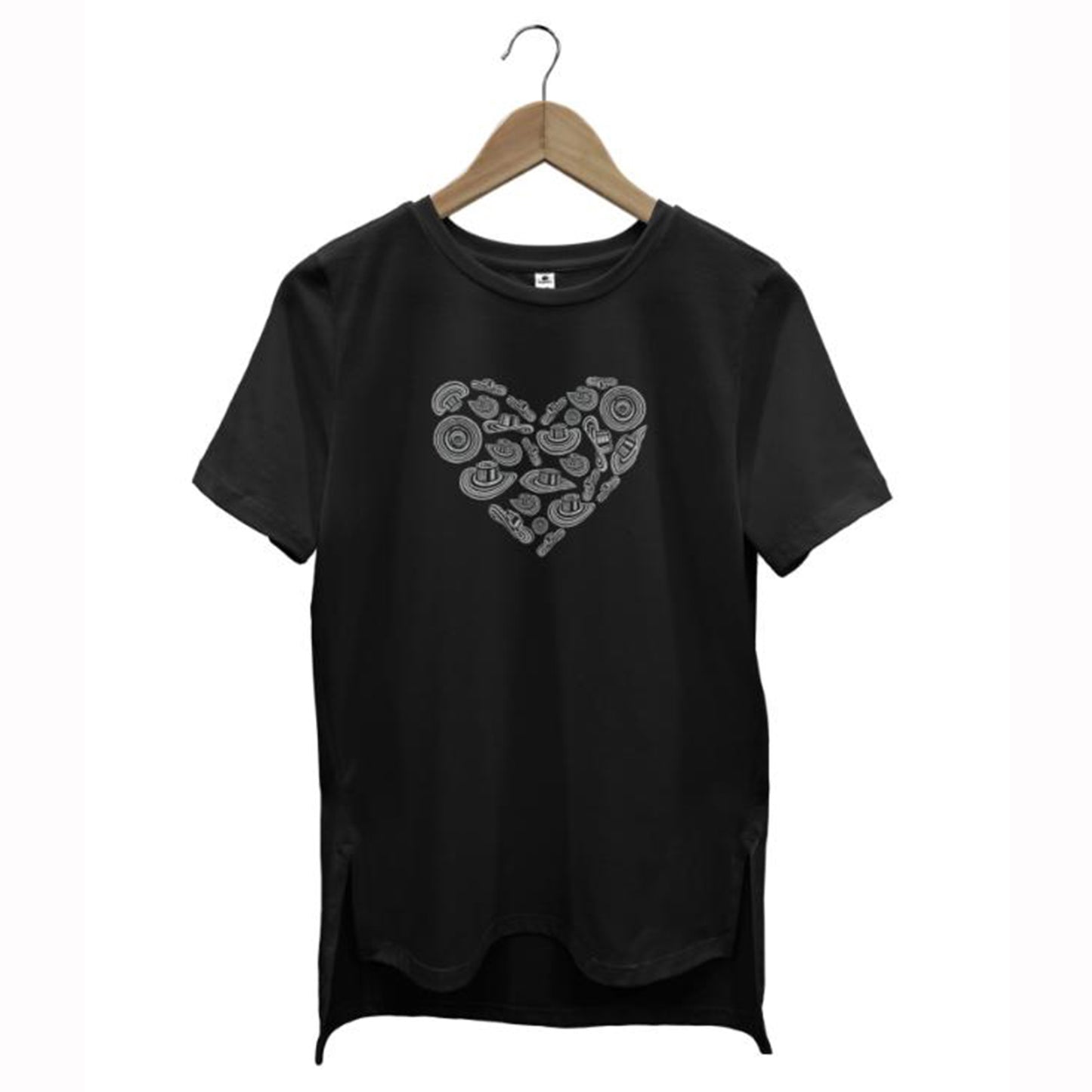 Camiseta Estampada Mujer | Corazón Sombreros