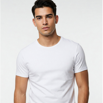 COMBO X2 | Camiseta Básica 100%algodon  Hombre Cuello Redondo AE 5005