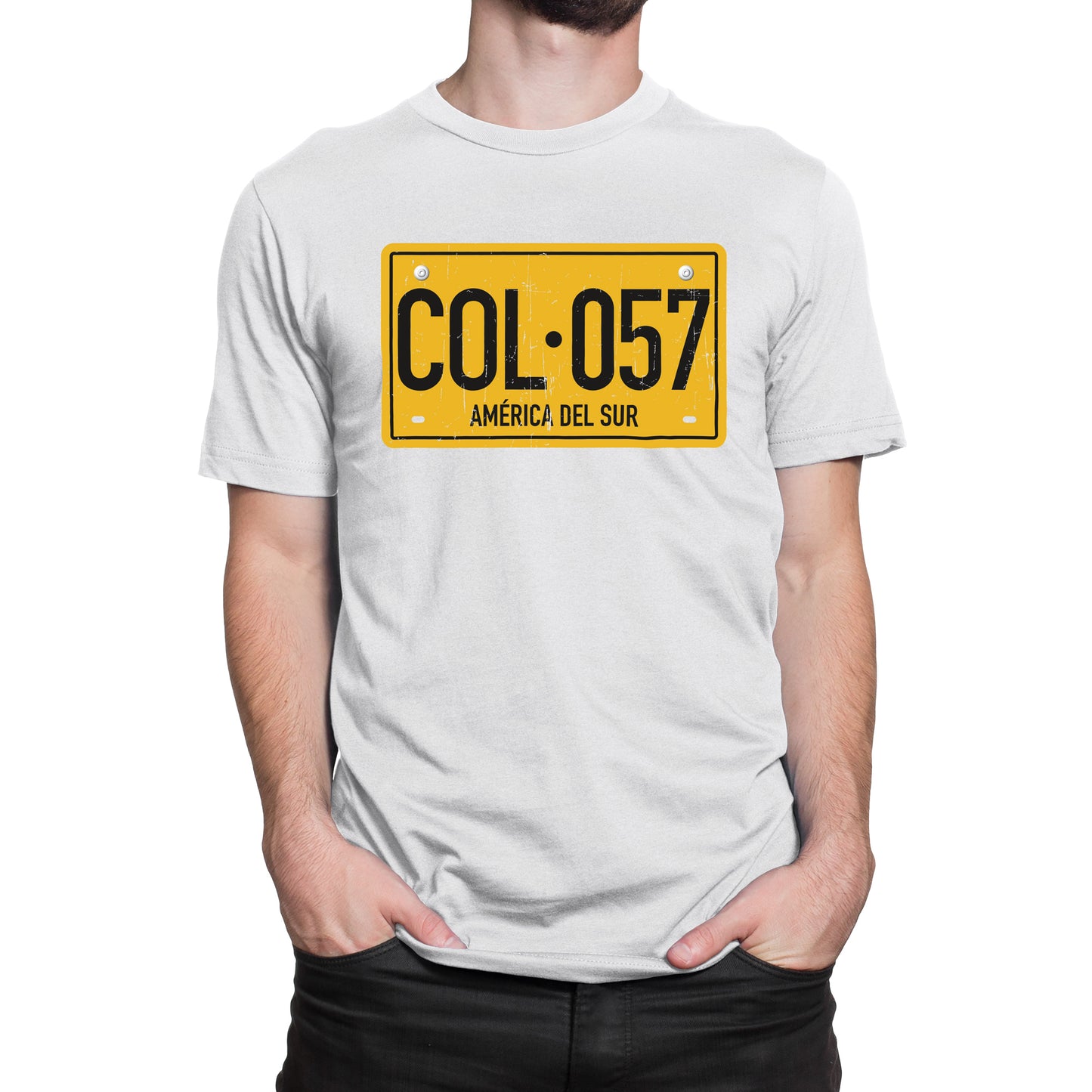 Camiseta Estampada Hombre | Placa Colombia