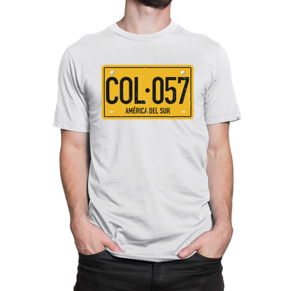 Camiseta Estampada Hombre | Placa Colombia