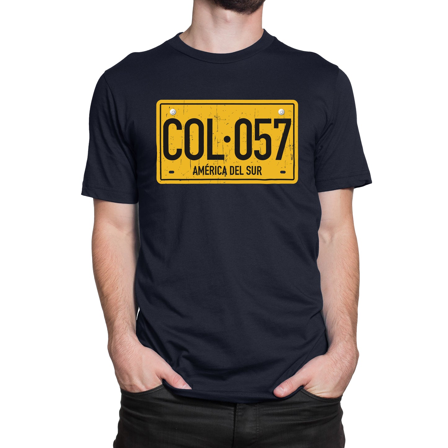 Camiseta Estampada Hombre | Placa Colombia