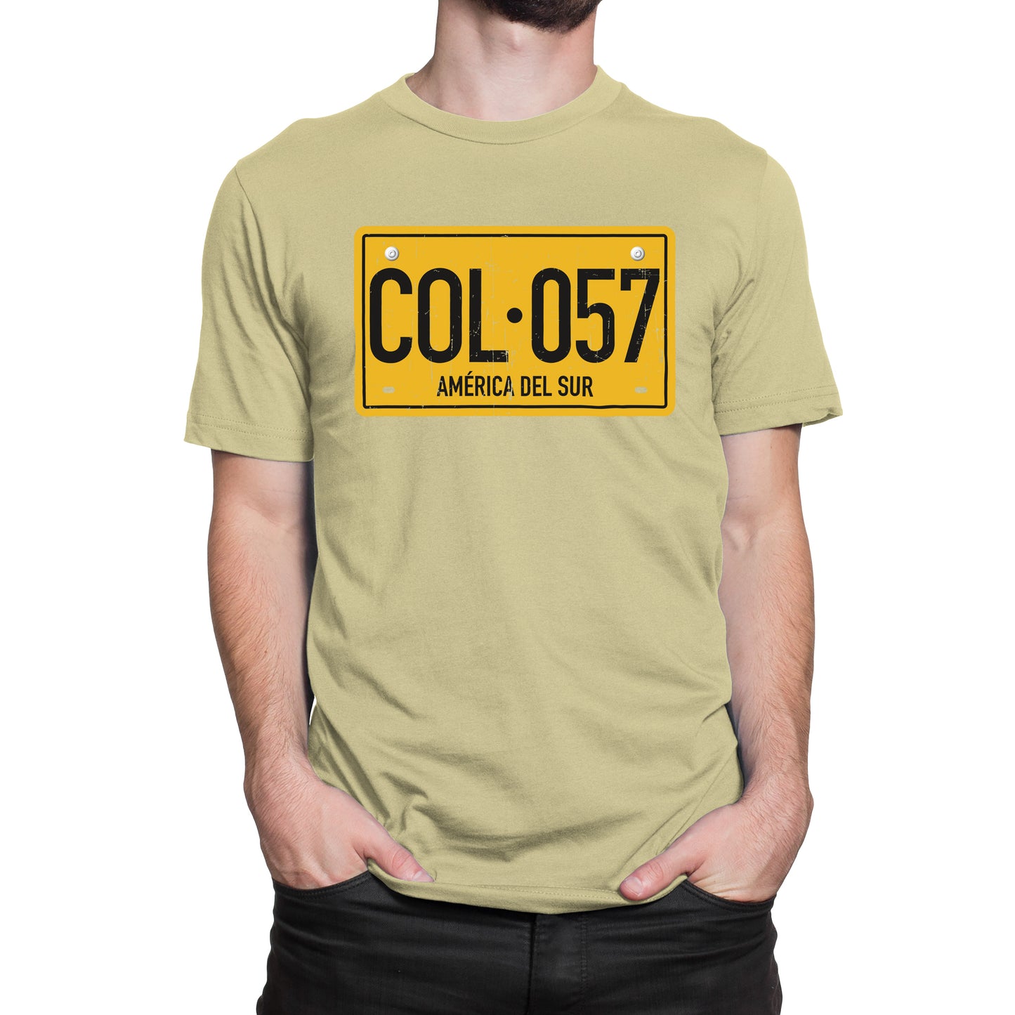 Camiseta Estampada Hombre | Placa Colombia