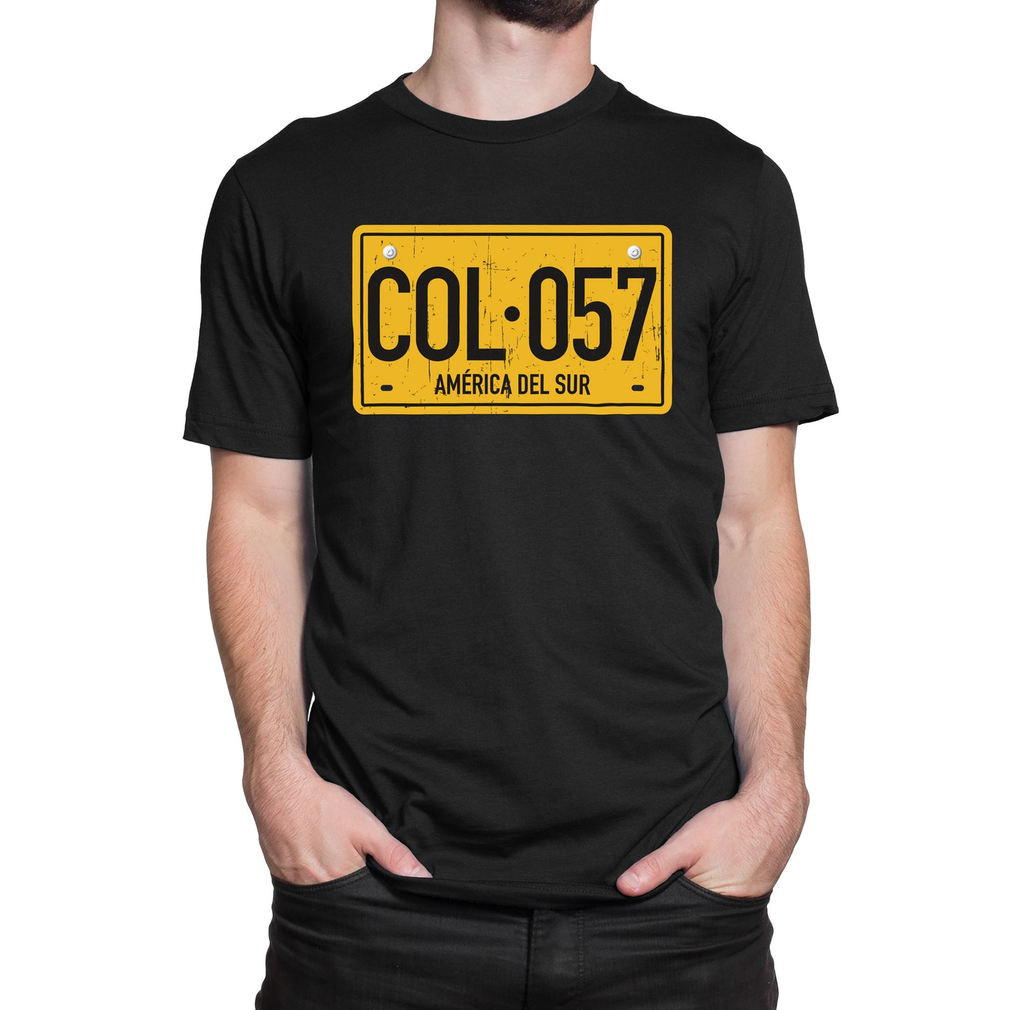 Camiseta Estampada Hombre | Placa Colombia