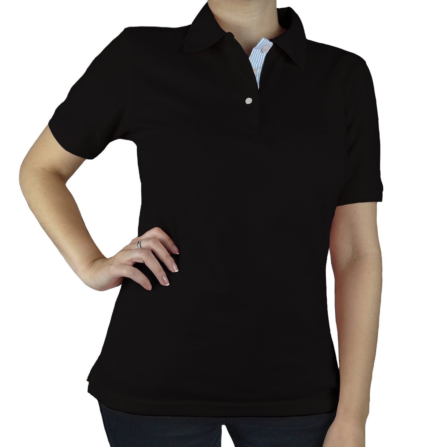 Camiseta Polo Mujer | Negro