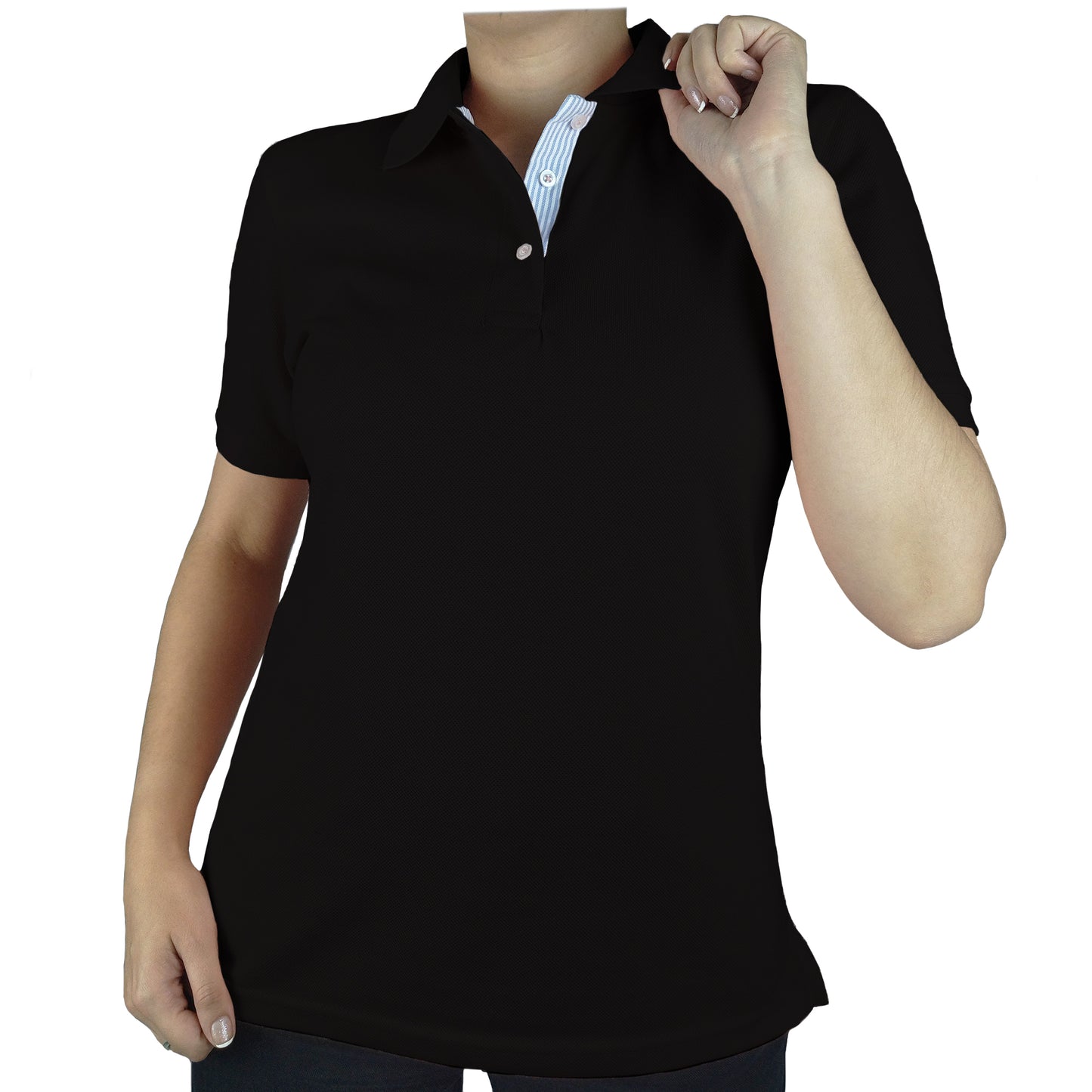 Camiseta Polo Mujer | Negro