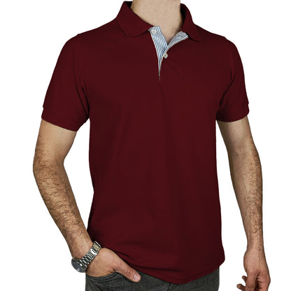 Camiseta Polo Hombre | Vinotinto