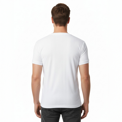 Camiseta Acanalada Hombre | Cuello V 5068