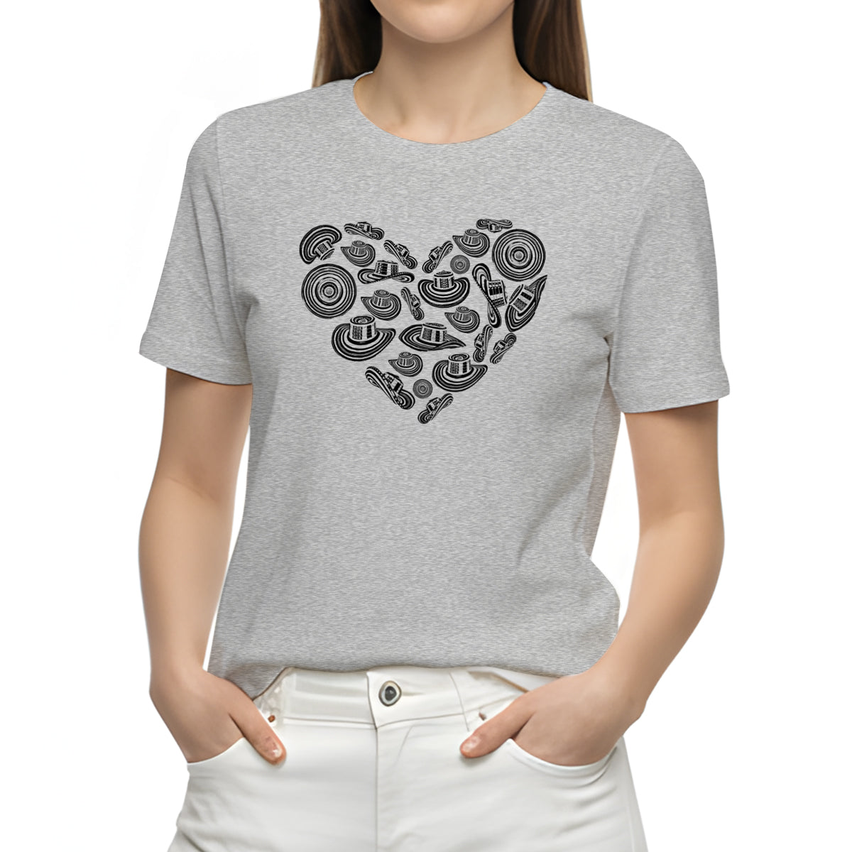 Camiseta Estampada Mujer | Corazón Colombia