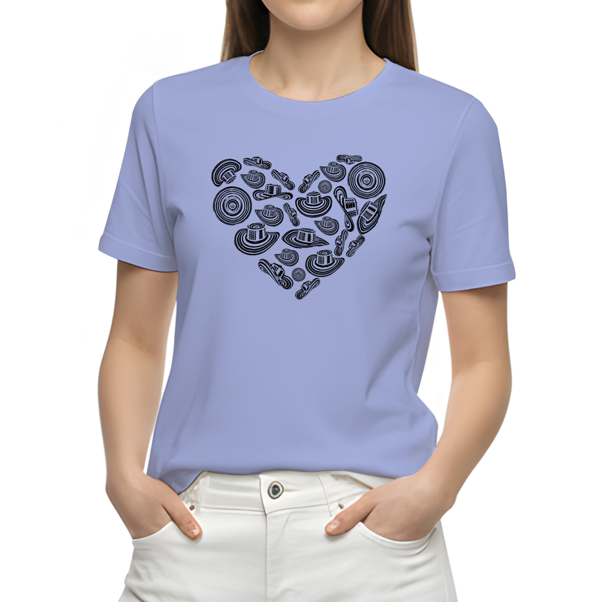 Camiseta Estampada Mujer | Corazón Colombia