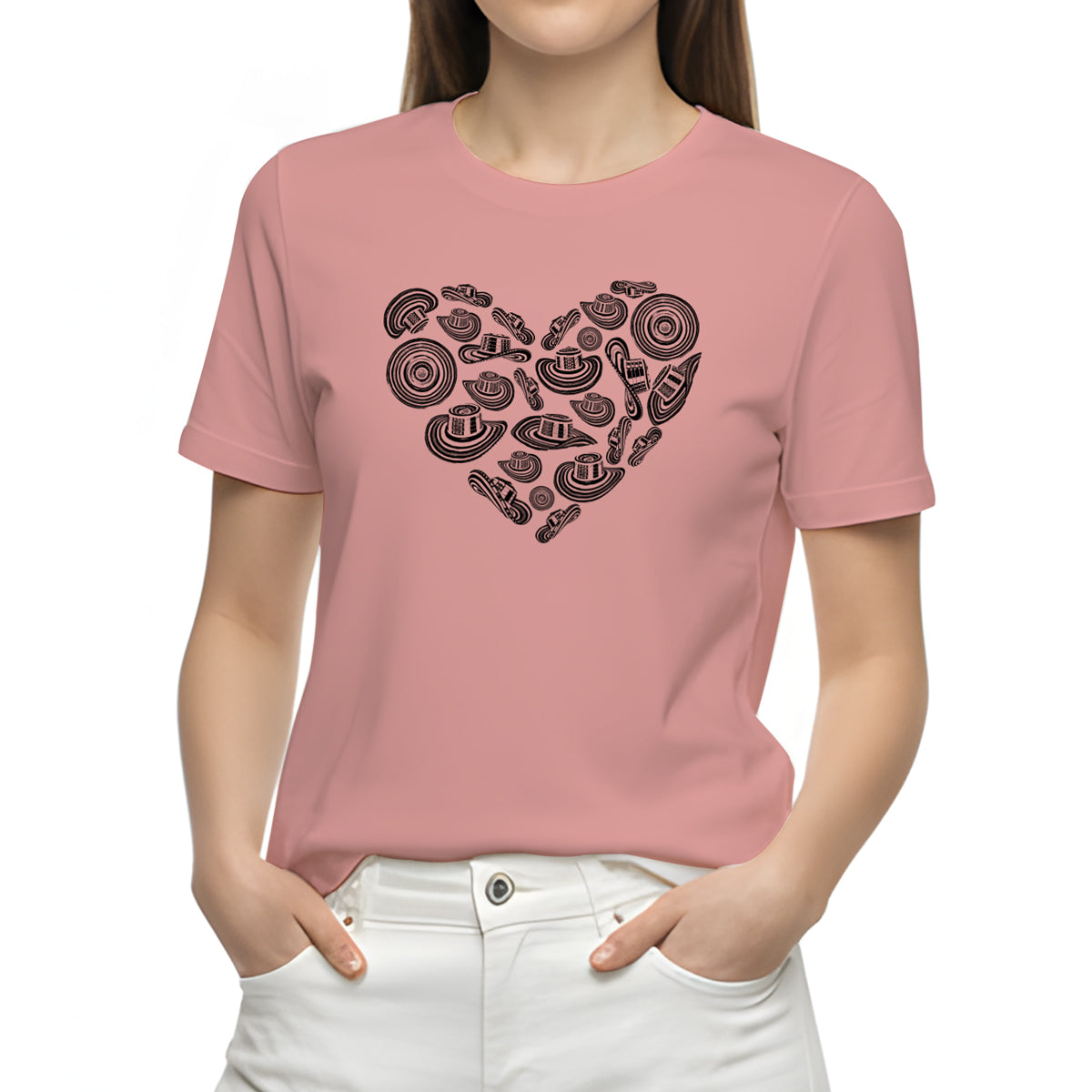 Camiseta Estampada Mujer | Corazón Colombia