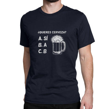 Camiseta Estampada Hombre | ¿Quieres Cerveza?