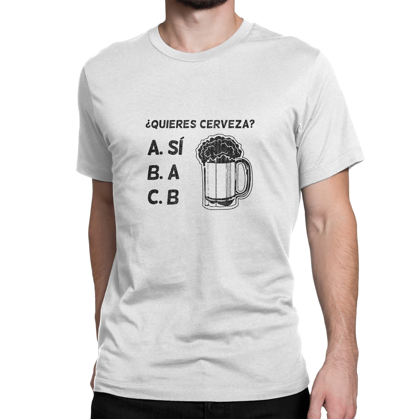 Camiseta Estampada Hombre | ¿Quieres Cerveza?